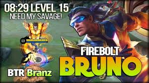 Btr branz mengawali mpl indonesia season 7 dengan baik. Firebolt Bruno Leveling Monster That My Savage Btr Branz Mobile Legends Razorxgamer