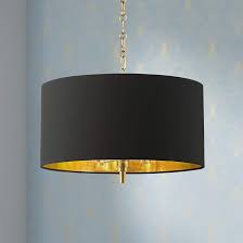 Black And Antique Brass Pendant Light 20 Wide Warm Gold Pendant Light With Black Shade 42e61 Lamps Plus Gold Pendant Lighting Black Pendant Light Pendant Light