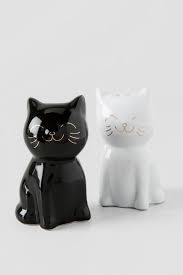 Black And White Cat Salt And Pepper Shakers Cat Salt And Pepper Shakers Buy For 12 00 From Www Francescas Com 3 Inches By 1 5 Inches Ceramic Hand Wash With Non Ab Stuffed Peppers Cat Decor Cats