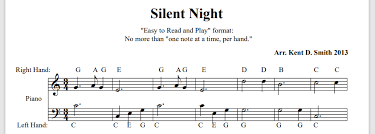 Free download silent night with note names for easy piano by christmas. Silent Night Easy Christmas Piano Sheet Music With Letter Notes