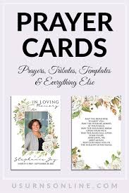 Choose the text that you need to enter in the prayer card. How To Create Print Funeral Prayer Cards Urns Online