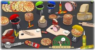 Pizza Party Set At Jomsims Creations Sims 4 Updates Sims Sims 4 Sims 4 Kitchen