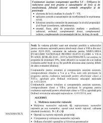A fost odată ca niciodată; Oficial Test GrilÄƒ La MatematicÄƒ In Simularea NaÈ›ionalÄƒ Pentru Elevii De A Vii A Educatie