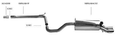 Find many great new & used options and get the best deals for vw polo gti 2.0 tsi milltek milltek sport large bore downpipe and de cat. Vw Polo 6 Aw Including Gti 2017 Onwards Sports Exhaust Bastuck Co Gmbh En