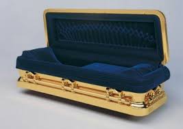 A Coffin Represents The Three Deaths Within The Novel Which Are Myrtle Wilson And Gatsby Gatsby Is The Only Person Who Actually Ha Gold Casket Casket Coffin
