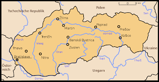 Karte von slowakei mit der hauptstadt bratislava (= pressburg). Karten Von Der Slowakei Mit Strassenkarte