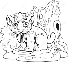 Tigre dientes de sable | el arte del origami. Cute Dibujos Animados Tigre Dientes De Sable Ilustracion Divertida Ilustraciones Vectoriales Clip Art Vectorizado Libre De Derechos Image 97468994
