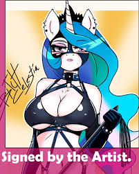 Celestia (MLP) Dominatrix nsfw, 11x17, Furry art print signed by artist. |  eBay UK