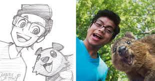 I scanned more because i was bored. This Artist Turns Strangers Into Anime Characters Bored Panda