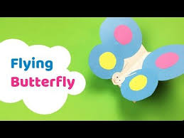 Easy To Make Flying Butterfly Paper Craft For Kids Youtube Butterfly Crafts Preschool Crafts For Kids Craft Activities For Kids