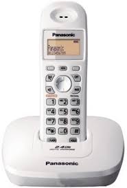 To switch off handset, press and hold power button for 3 seconds. Panasonic Single Line 2 4 Kx Tg3611sx Digital Cordless Phone White Amazon In Electronics