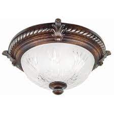 15% coupon applied at checkout. Hampton Bay Bercello Estates 15 In 2 Light Volterra Bronze Flush Mount With Etched Glass Shade 08058 The Home Depot Flush Mount Lighting Hampton Bay Ceiling Lights
