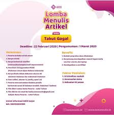 Namun, siapapun anda tetap bisa menggunakan biodata model narasi ini untuk keperluan perkenalan diri anda. Lomba Menulis Artikel Tema Takut Gagal Hadiah Laptop Portal Kompetisi Dan Beasiswa