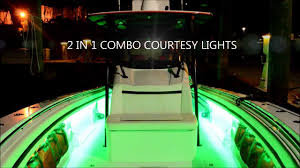 Flo Led Boat Lights Under Gunnel Led Boat Lighting Youtube