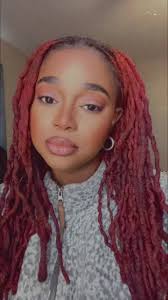 Red to Ginger ✨#locs #locstyles #womenwithlocs #blackwomenwithlocs  #locjourney #gingerlocs #redlocs