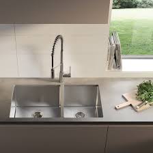 Check spelling or type a new query. Khu103 33 Kraus Standart Pro 33 L X 19 W Double Basin Undermount Kitchen Sink With Basket Strainer Reviews Wayfair