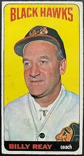 1964-65 Vintage Chicago Blackhawks Bill Reay Topps Tallboy NHL Hockey Card 