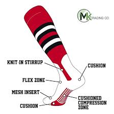 amazon com tck elite baseball knee high stirrup socks i