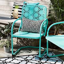 Get free shipping on qualified metal patio furniture or buy online pick up in store today in the outdoors department. Retro Turquoise Metal Chair Kirklands
