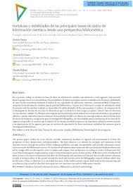 Check spelling or type a new query. Pdf Fortalezas Y Debilidades De Las Principales Bases De Datos De Informacion Cientifica Desde Una Perspectiva Bibliometrica