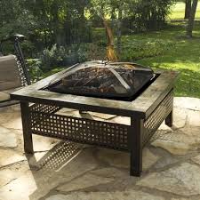 Backyard Creations Sienna 34 Slate Top Fire Pit At Menards Backyard Creations Fire Pit Backyard