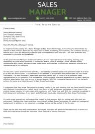 Account Manager Cover Letter Example Resume Genius