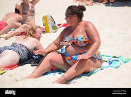 Plus size woman beach hi-res stock photography and images - Alamy