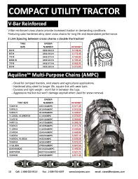 2017 compact tractor tire chains catalog