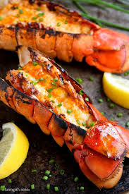 Oven Grilled Lobster Tails With Sriracha Butter Grilled Seafood Recipes Lobster Recipes Seafood Recipes