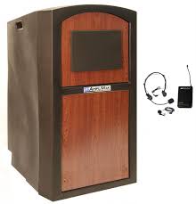 Enjoy benefits of free shipping and low prices with us now! Wireless Outdoor Lectern Podium Waterproof Black Cherry