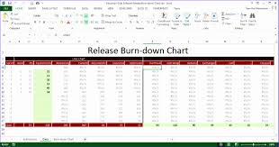 Scrum Burndown Chart Excel Template Ohddf Awesome Improved