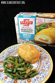 Veal or pork cordon bleu is made of veal or pork pounded thin and wrapped around a slice of ham and a slice of cheese. Barber Foods Chicken Cordon Bleu Sauteed Green Beans Recipe I Can Cook That