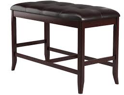 Color and finish also play important roles. Amazon Com Poundex Counter Height Dining Bench In Deep Brown Finish Table Benches