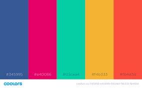 Great collection of warm palettes with different shades. Fun Color Palette Color Palette Fun Colors Summer Color Palette