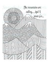 There are some famous mountains that are often represented on the coloring pages. Geometric Coloring Pages Mountain Inerletboo