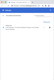 Resetting google chrome to the default settings will do the following: Chrome Exempts Google Sites From User Site Data Settings