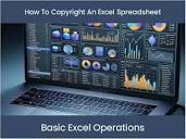 Excel Tutorial: How To Copyright An Excel Spreadsheet – excel ...