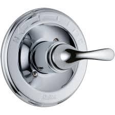 The kit home depot sells is comprehensive in that it includes all of the washers and gaskets, springs, a new ball. Delta Classic 1 Handle Temperature Control Valve Trim Kit In Chrome Valve Not Included T13020 The Home Depot Shower Faucet Handles Shower Faucet Shower Controls