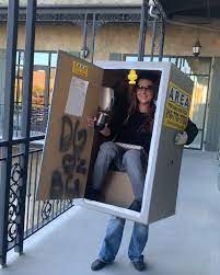Homemade Porta Potty Costume Video Friends And Company Advertising Campaign Homemade Costume