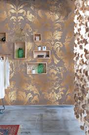 Vlies Foto Tapete Wandbild Barock Muster Ornament Braun Beige Gold 200x300 Cm Barock Muster Tapete Gold Tapeten