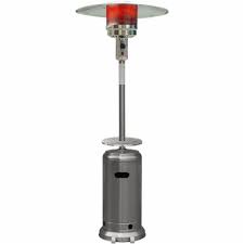 Since a 9kg gas bottle has 441mj (417,987 btu) of energy content, a bbq gas bottle will last 12 hours in a heater rated at 35mj. Hanover Btu Stainless Steel Propane Patio Heater Silver 7 Ft Fred Meyer