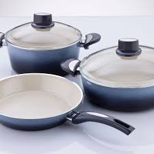 Pierre Cardin Brave Tencere Seti Mavi 2 Seramik Pierre Cardin Brave