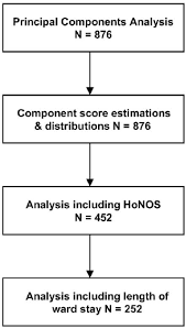 flow chart detailing the four steps of the analysis and the