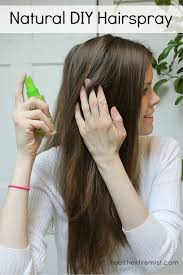 natural diy hairspray trered tips