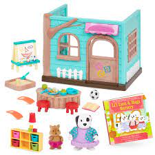 Amazon.com: Li'l Woodzeez Lil Woodzeez – Luvs & Hugs Nursery Playset with 2  Characters & Storybook – Toy Preschool – Animal Figurine Playset –  Storybook Bundle – 3 Years + : Everything Else