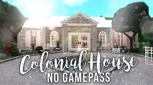 How to build a modern house in bloxburg. Roblox Bloxburg No Gamepasses Colonial House House Build Youtube