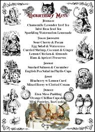 An alice in wonderland mad hatter party. Tea Party Menu Finger Sandwiches Savories Debbee S Buzz