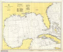 Amazon Com Map Gulf Of Mexico 1942 Nautical Noaa Chart