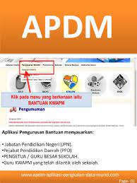 Semua sekolah hendaklah melaksanakan tindakan berikut bagi sesi persekolahan tahun 2021 iaitu Apdm