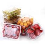 RPET/PET Plastic Fruit Punnet Food Container Boxes Lettuce Crisper  Clamshell Packaging Fruit Box